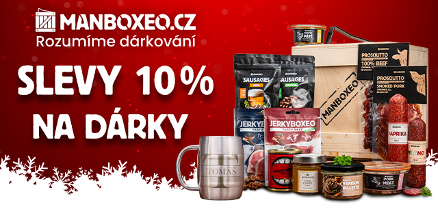 Sleva 10 % na nákupy dárečků na Manboxeo.cz 