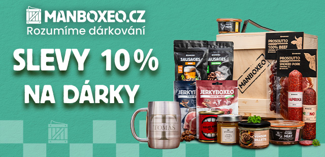 Sleva 10 % na nákupy dárečků na Manboxeo.cz 
