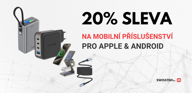 SLEVA 20 % na veškeré mobilní příslušenství od značky SWISSTEN