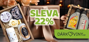 Sleva 22 % na všechny produkty a originální dárky